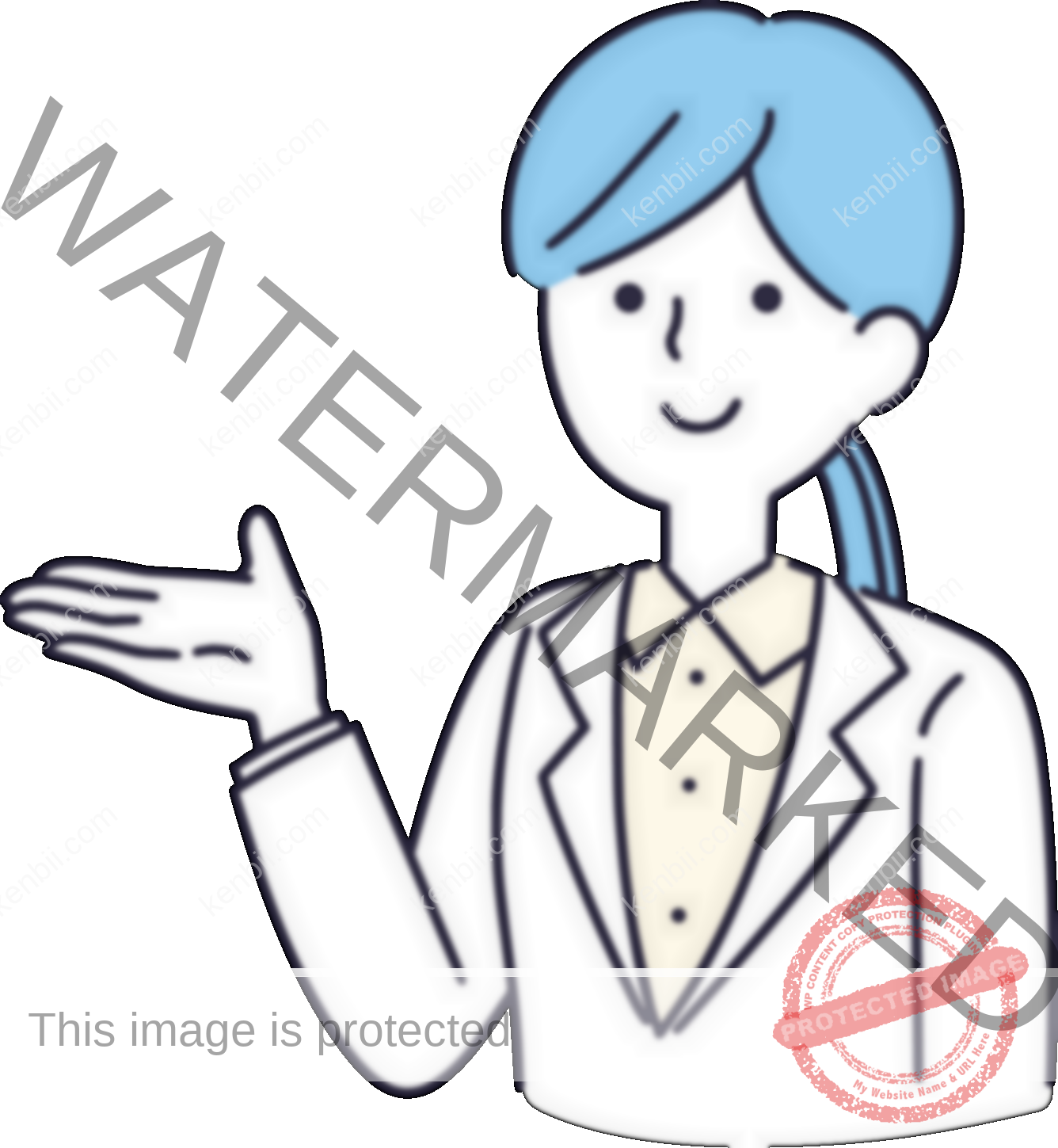 女医手笑顔_右